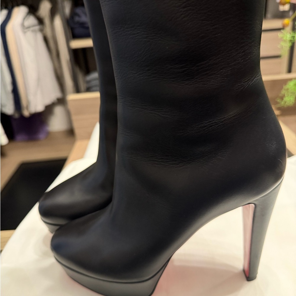 Christian Louboutin Black Heeled Boots